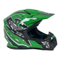 Kask Motocyklowy dla dzieci Enduro Zielony M